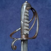 British 1821 Pattern Light Cavalry Officers Sword, William IV, Pipeback Blade 9